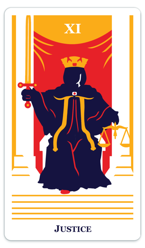 modern way tarot card justice