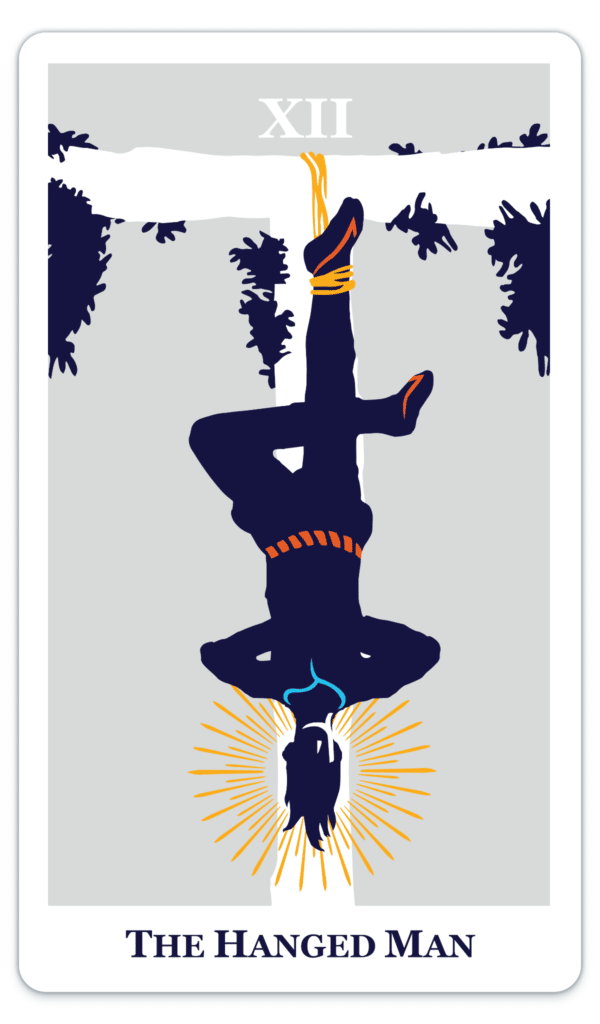 modern way tarot card the hanged man