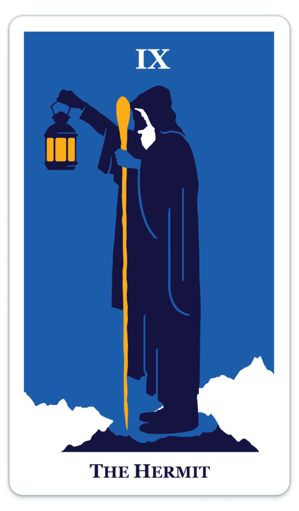 modern way tarot card the hermit 1