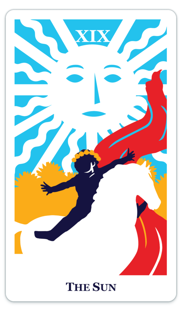 modern way tarot card the sun