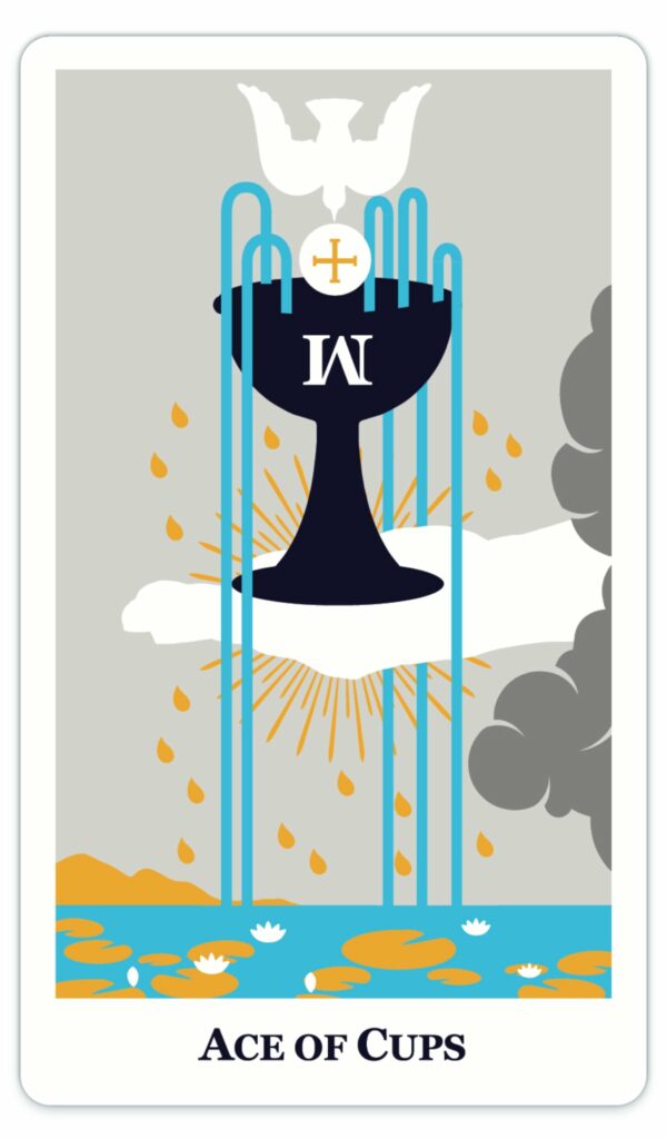 modern way tarot ace of cups card 1