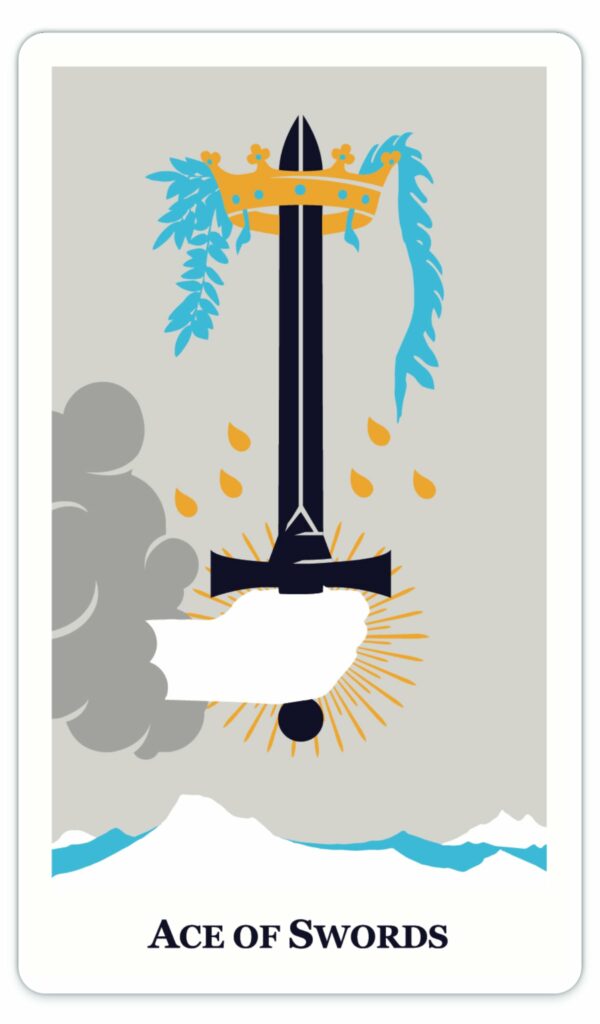 modern way tarot card ace of swords