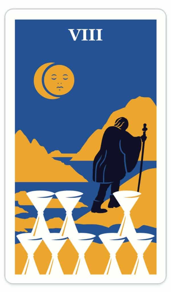 modern way tarot card eight of cups