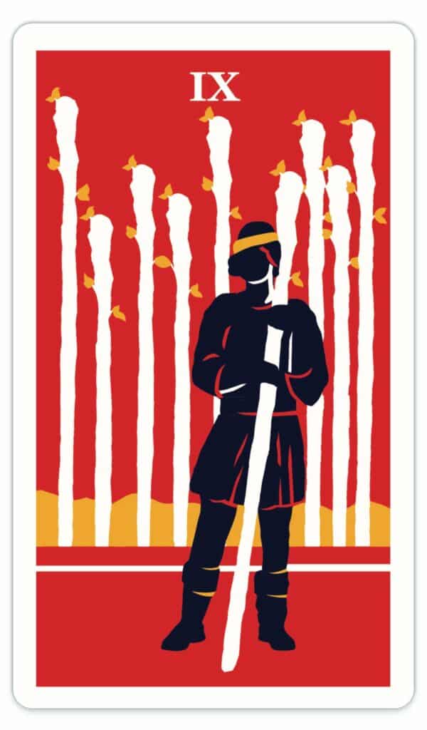 modern way tarot card nine of wands