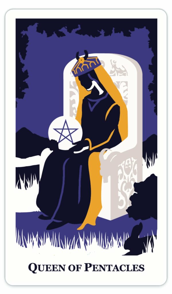 queen of pentacles modern way tarot card